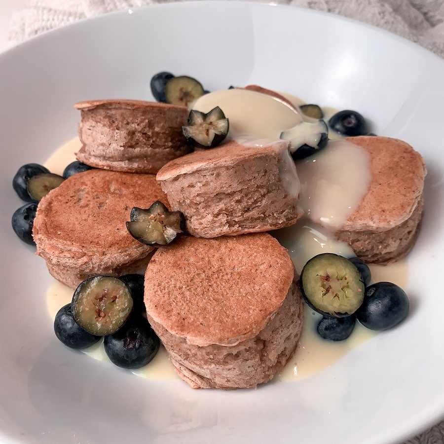 Vegan Japanese-Inspired Soufflé Protein Pancakes
