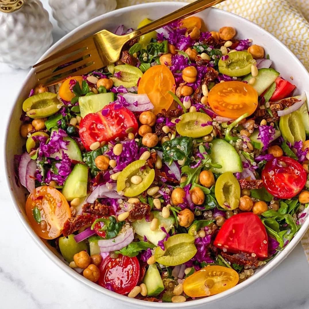 Loaded Lentil Quinoa Summer Salad
