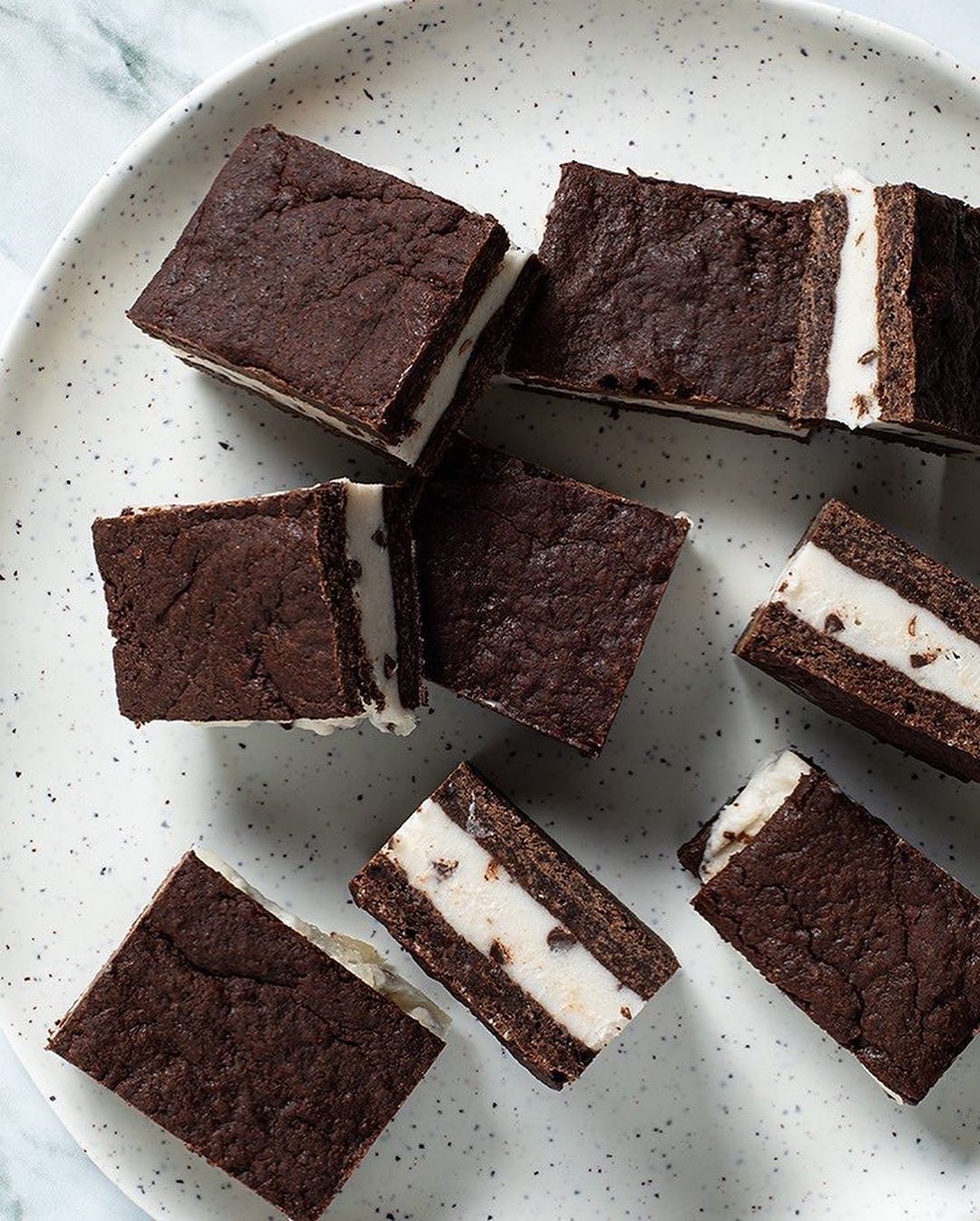 Vegan Old Fashioned Mint Chip Ice Cream Sandwiches