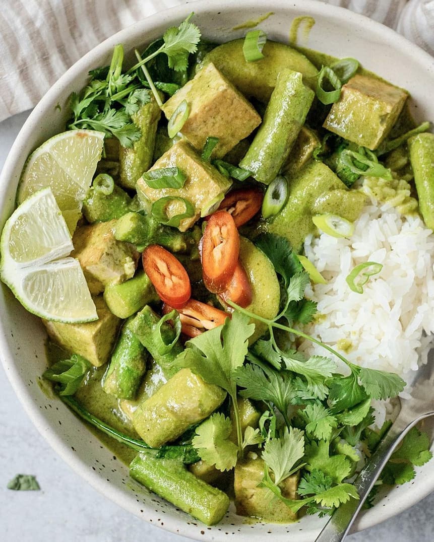 Creamy Vegan Coconut Green Curry