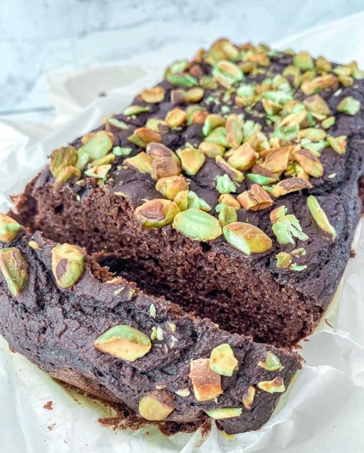 Chocolate Pistachio Pound Cake