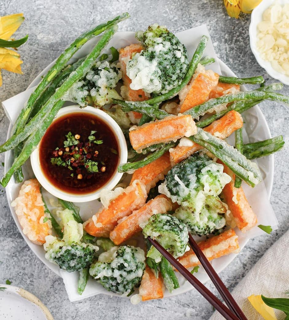 Crispy Vegan Vegetable Tempura