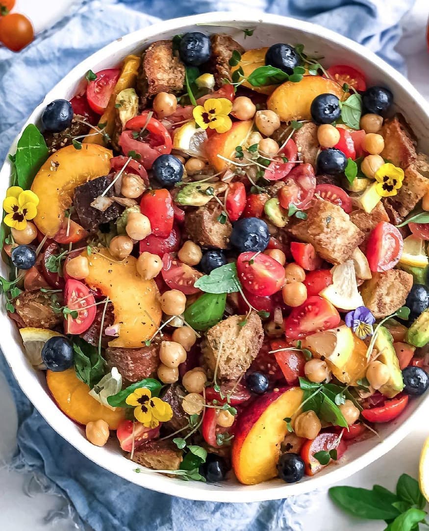 Summer Abundance Panzanella Salad