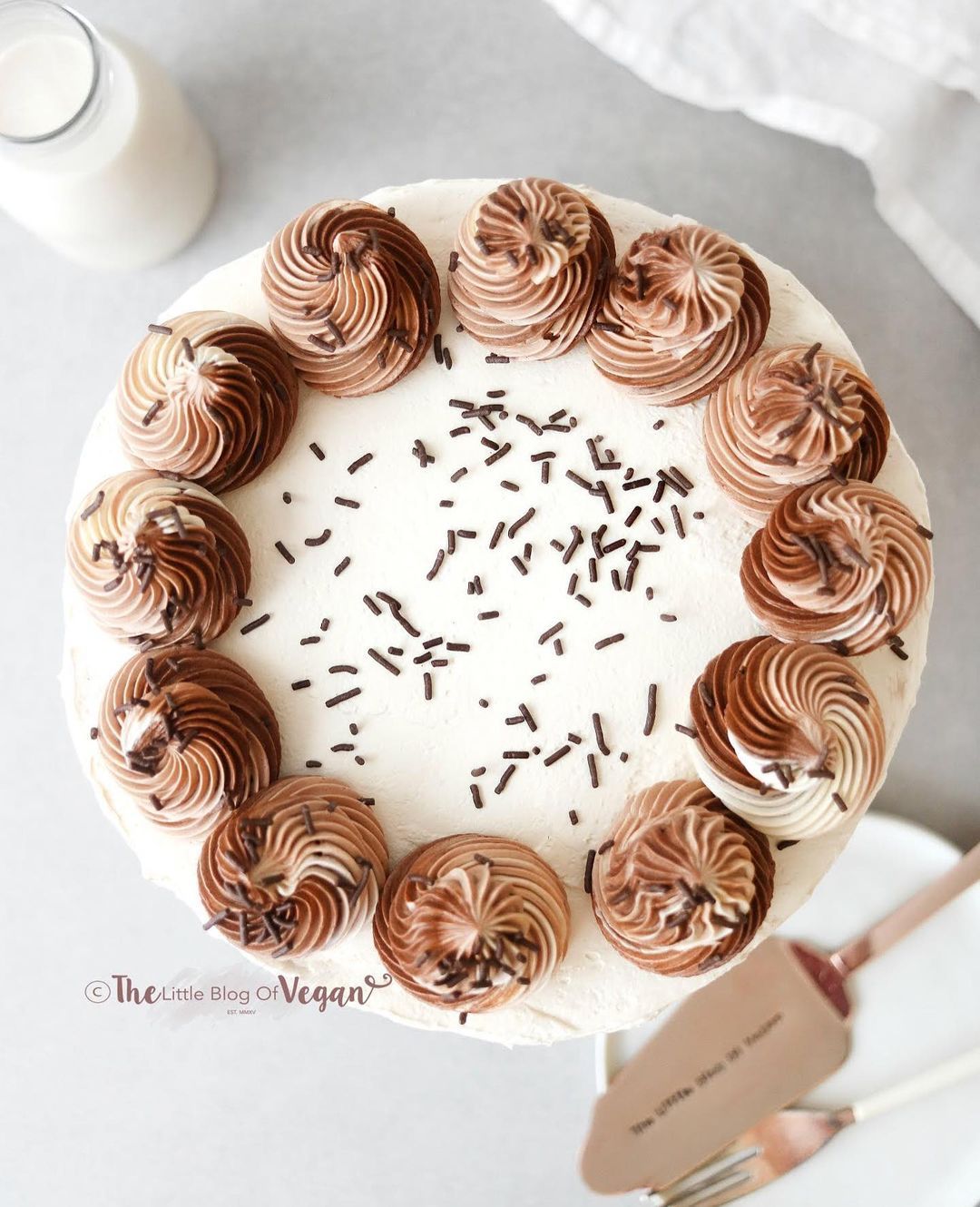 Delicious Vegan Ombré Chocolate Cake