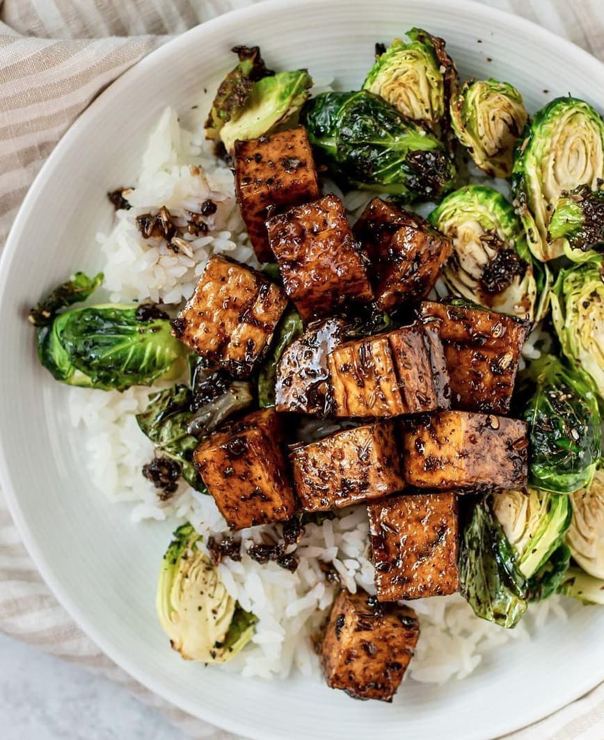 Easy Pan-Fried Balsamic Tofu