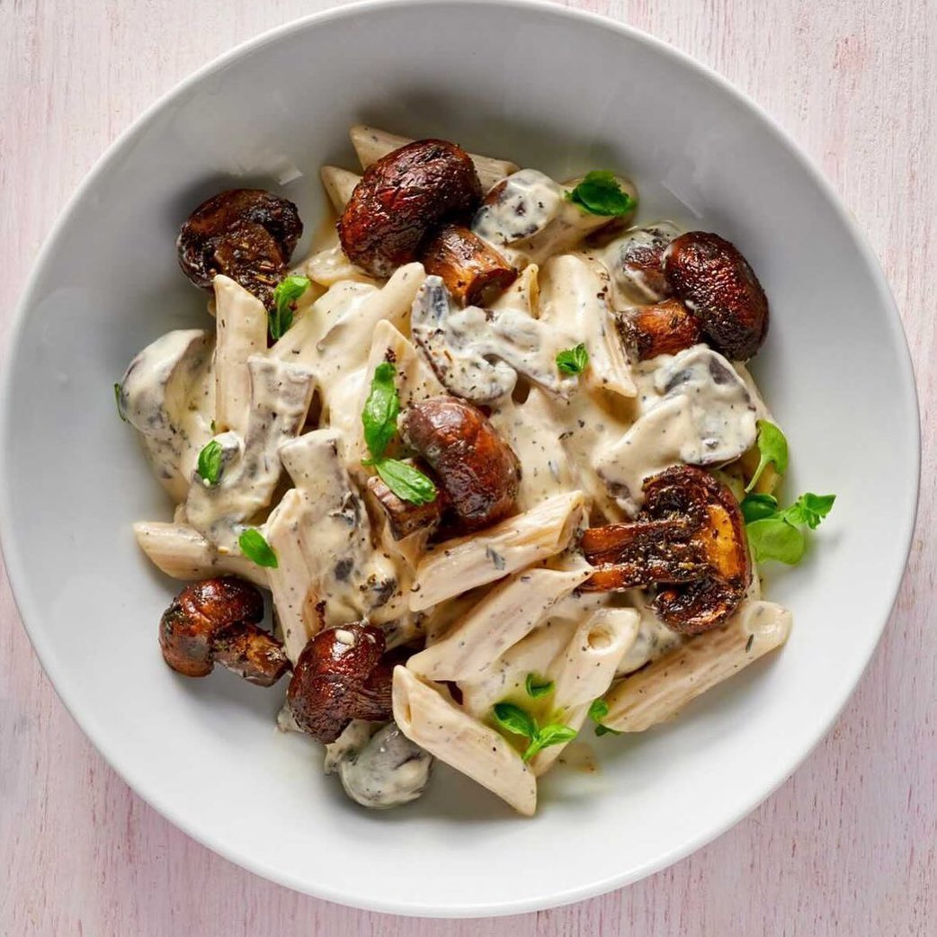 Creamy Vegan Mushroom Penne