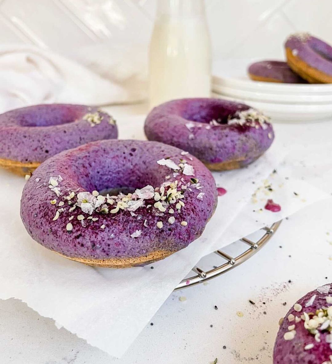 Vegan Lemon Poppyseed Donuts