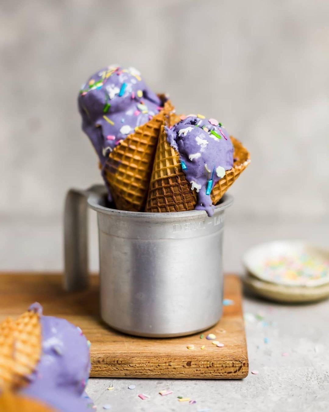 Vegan Blueberry + Maple Ice Cream