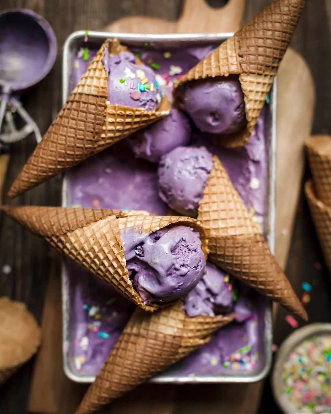 Vegan Blueberry + Maple Ice Cream