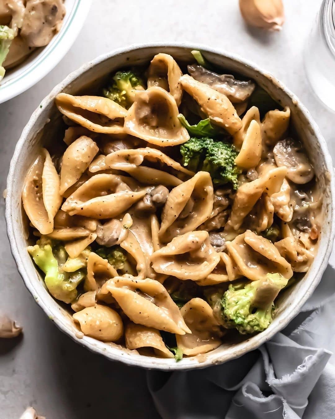 Creamy Mushroom Zucchini Miso Pasta