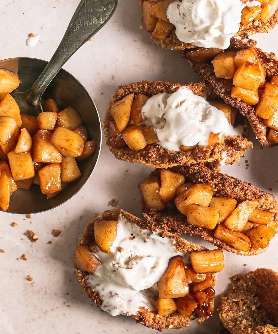 Vegan Apple Pie Tacos