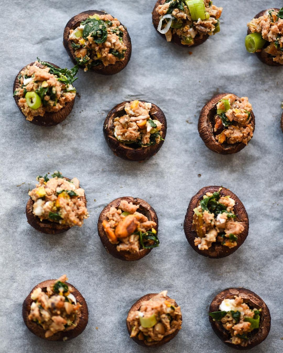 Stuffed Mushrooms with Chipotle Bbq Pistachios