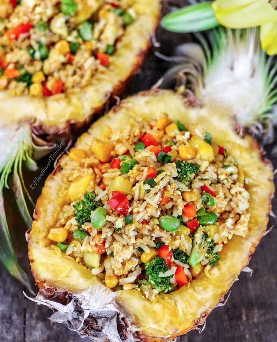 Easy Vegan Pineapple Fried Rice