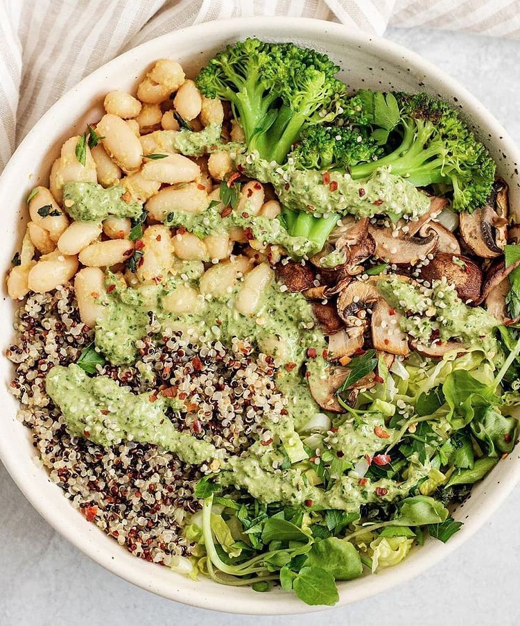 Homemade Vegan Tahini Basil Pesto