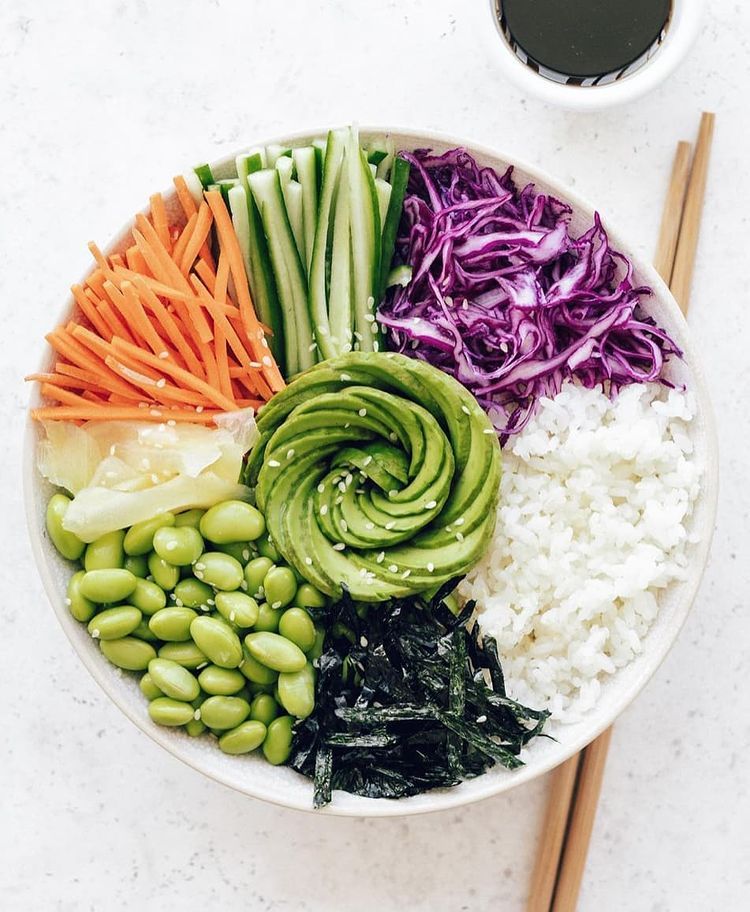 Easy Vegan Deconstructed Sushi Bowl