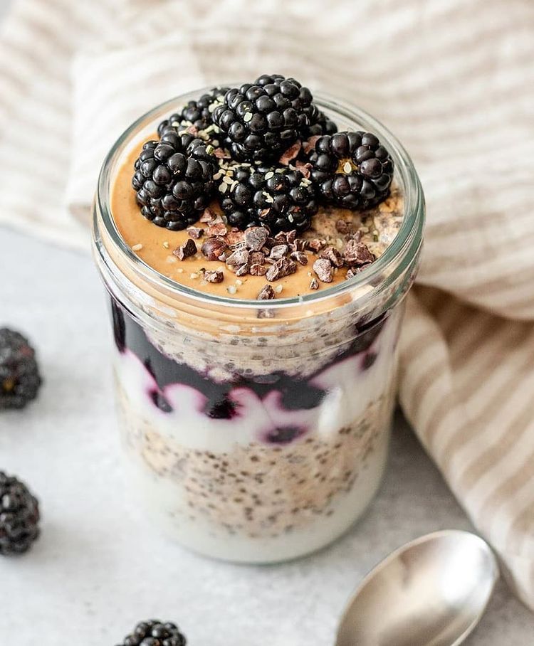 Blueberry Pie Overnight Oats