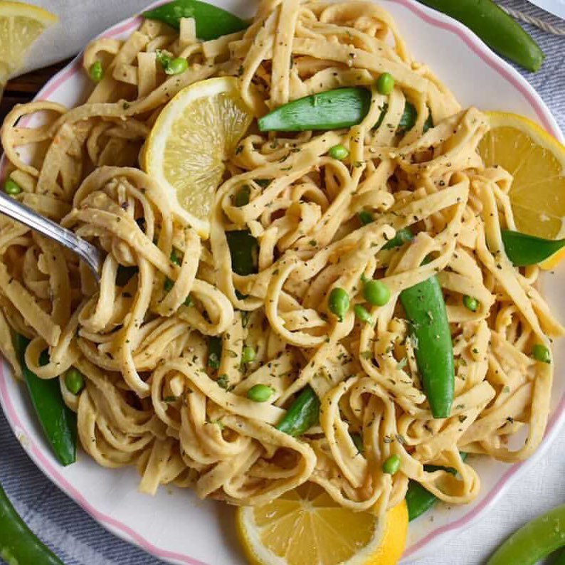 Vegan Creamy Lemon Linguine