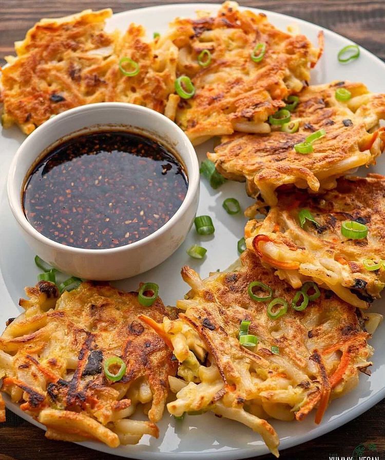 Homemade Vegan Udon Gyoza