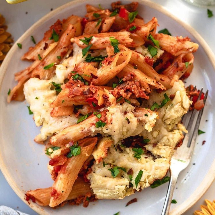 Easy Vegan Baked Ziti