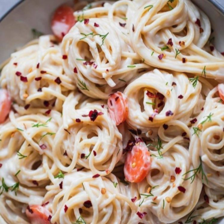 Vegan Pasta with Cauliflower Tofu Sauce