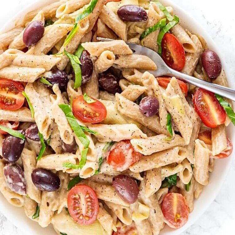 Creamy Vegan Hummus Pasta