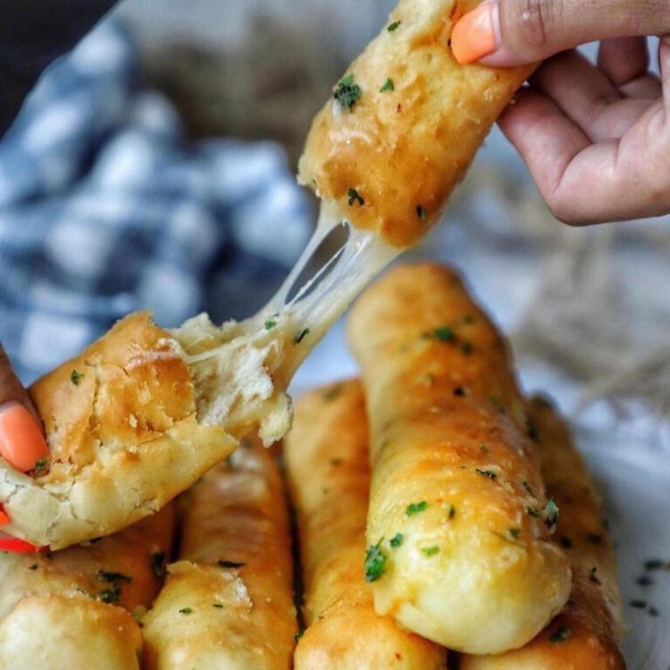 Vegan Caesar's Stuffed Crazy Bread