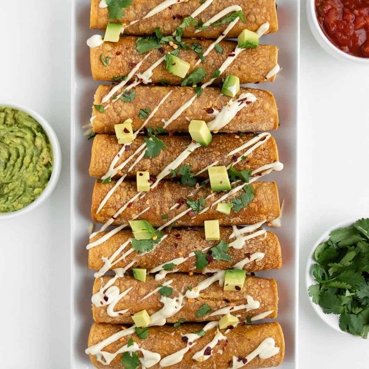 Sweet Potato Black Bean Taquitos