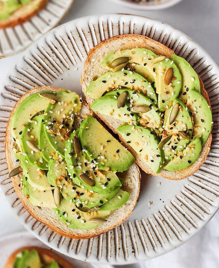 Vegan Avocado Toast with Pepitas and Seasoning