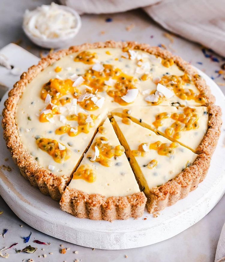 Passion Fruit Custard Tart