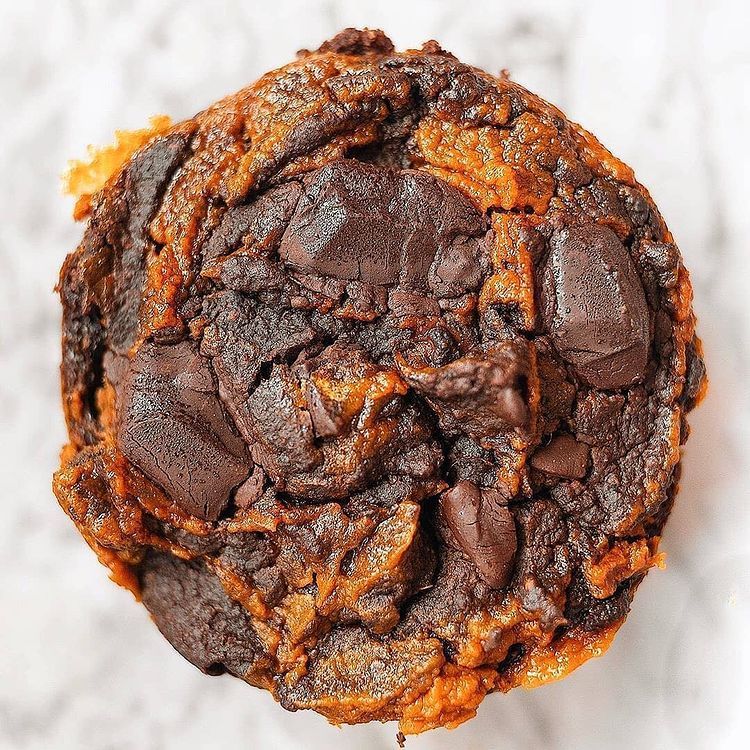 Chocolate Muffins with Sweet Potato Puree