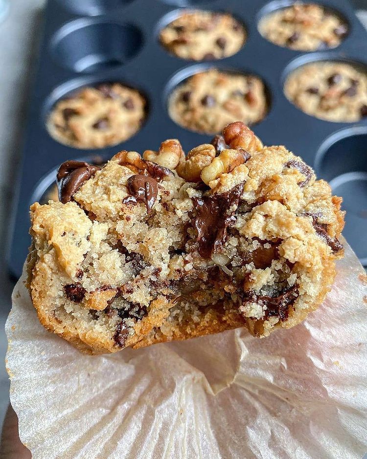 Chocolate Chip Walnut Muffins