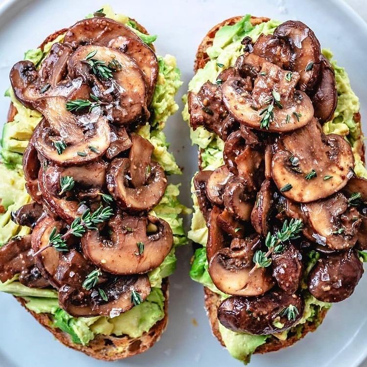Balsamic Mushroom Avocado Toast