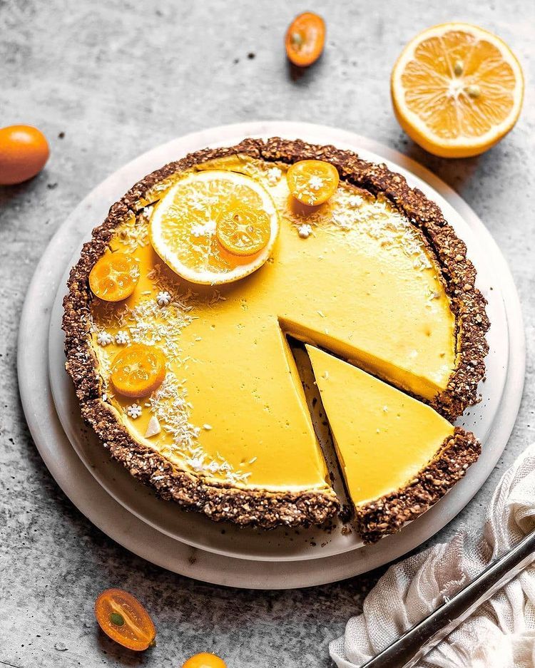Golden Coconut Lemon Tart