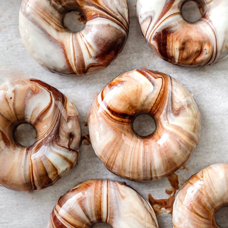 Vegan Chocolate Marble Glaze