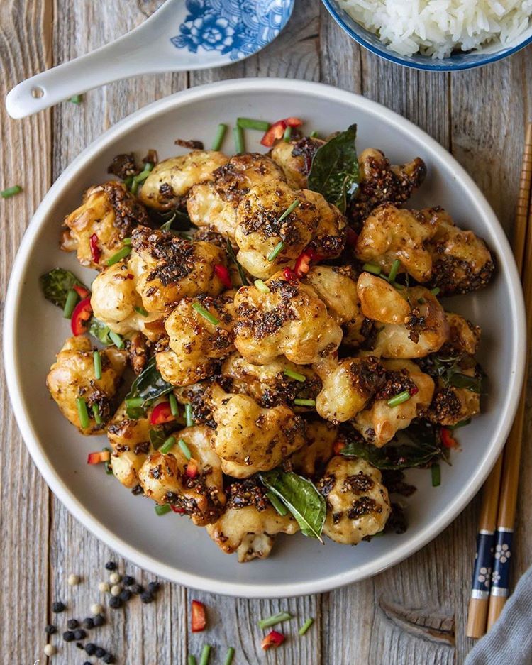 Vegan Black Pepper Cauliflower