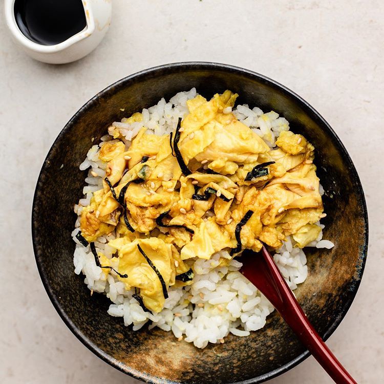 Vegan Japanese Tamagoyaki Scramble