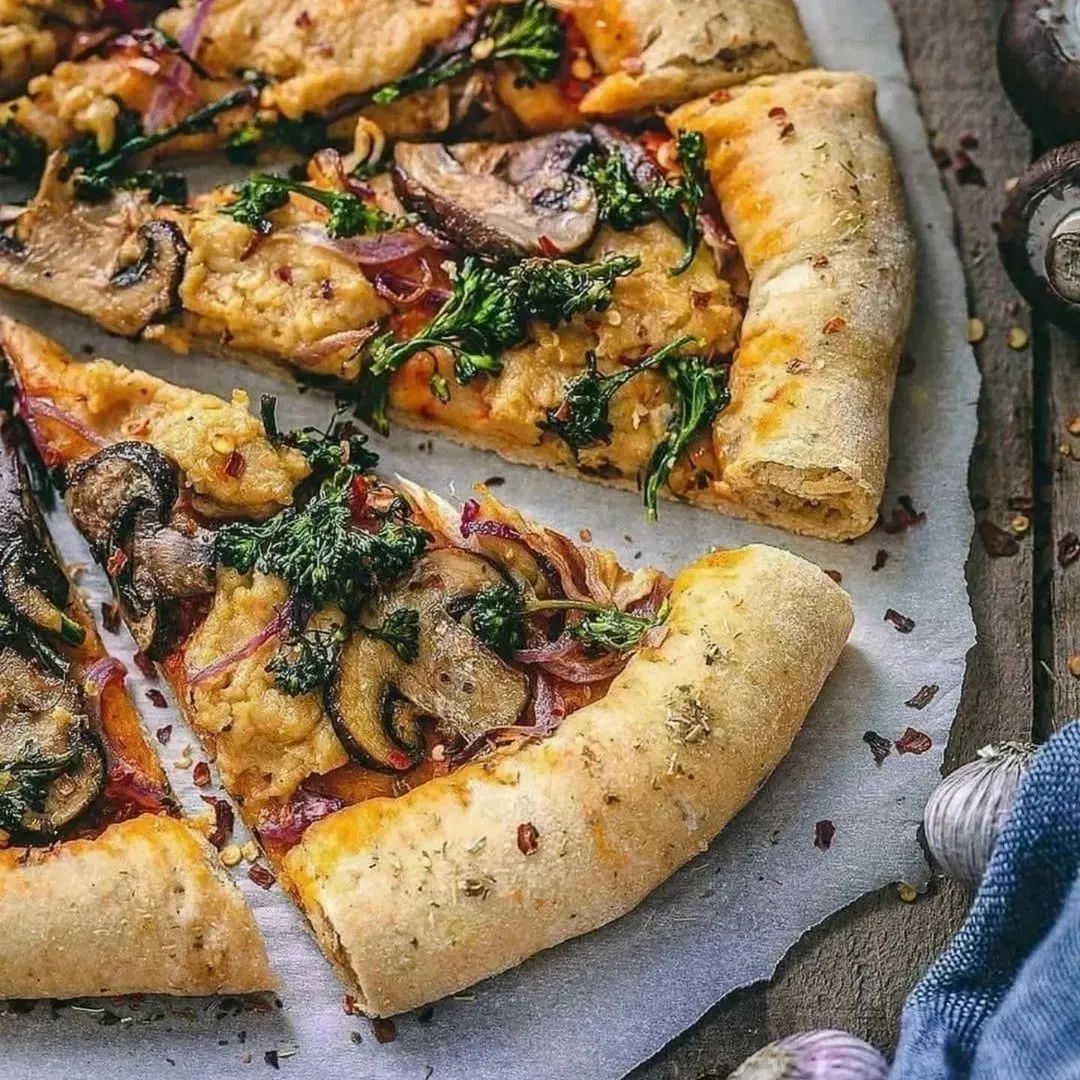 Vegan Pizza with Homemade Mozzarella