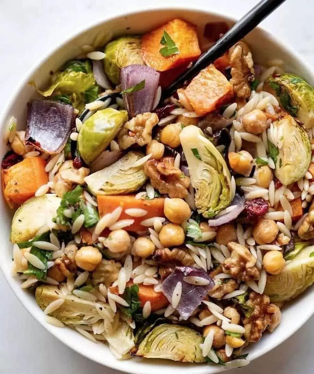 Roasted Veggie Orzo Salad