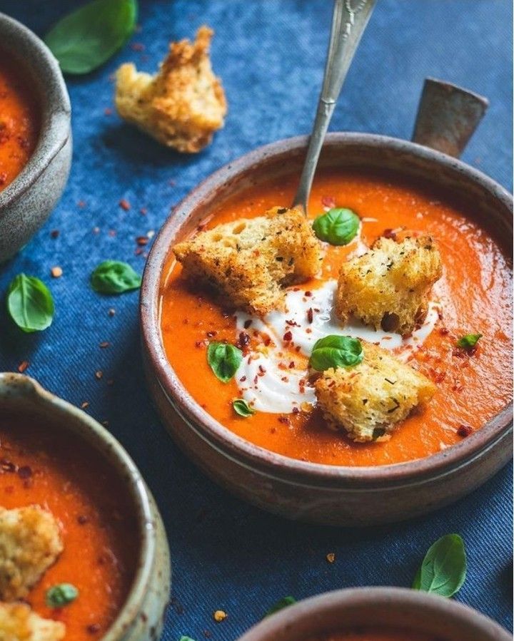 Coconut and Roasted Red Pepper Tomato Soup