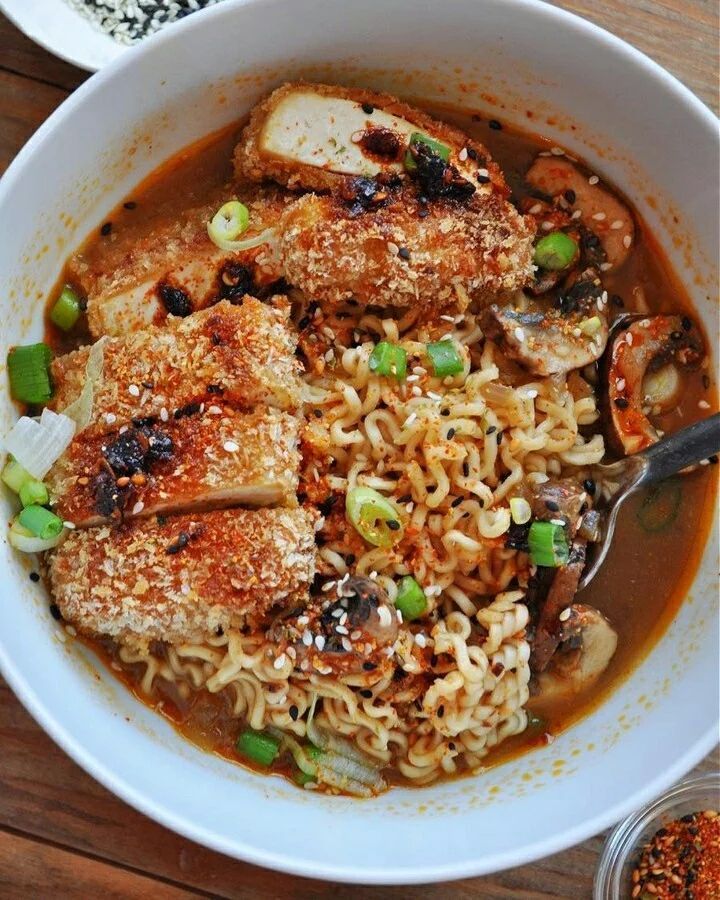 Super Crispy Tofu Katsu with Miso Ramen