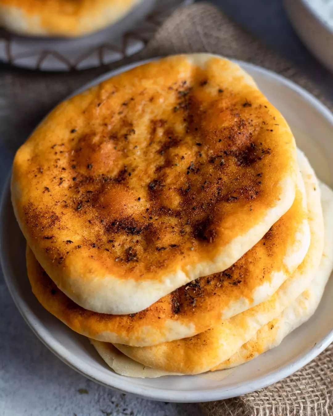 Fluffy Homemade Pita Bread