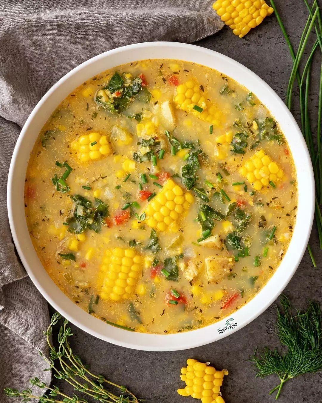 Corn and Kale Chowder