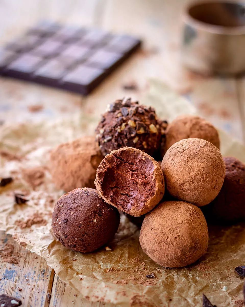 Simple 2-Ingredient Chocolate Truffles