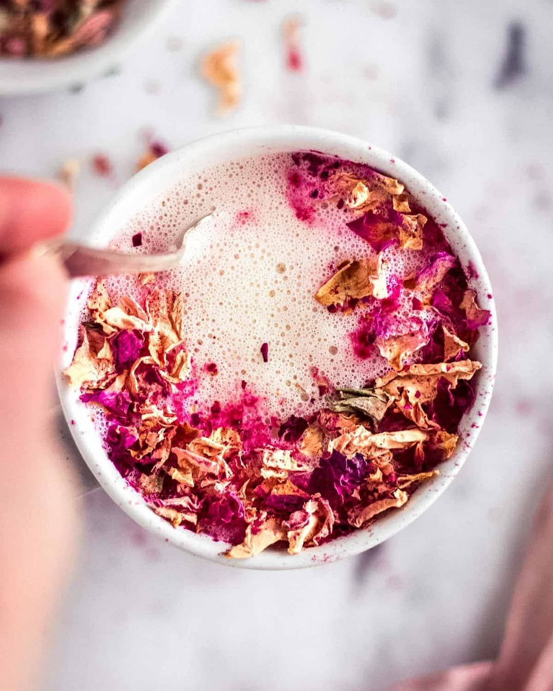 Rose Latte Beverage