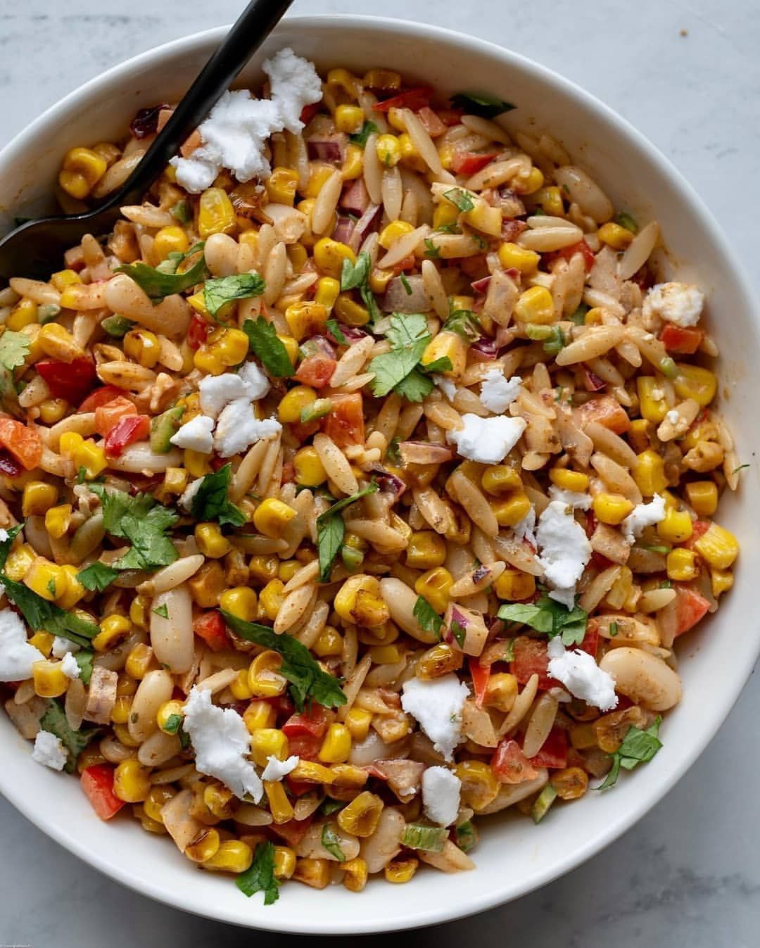 Mexican Street Corn Orzo Pasta Salad