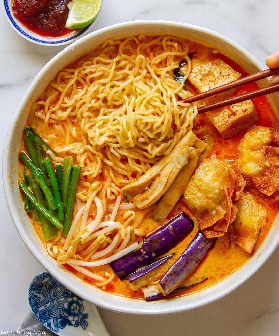Malaysian Curry Laksa Noodle Soup