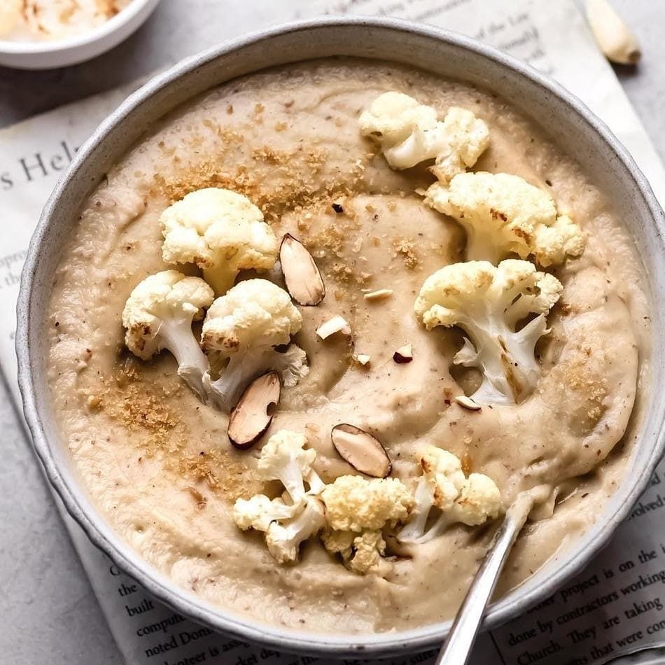 Cozy Cauliflower Almond Soup