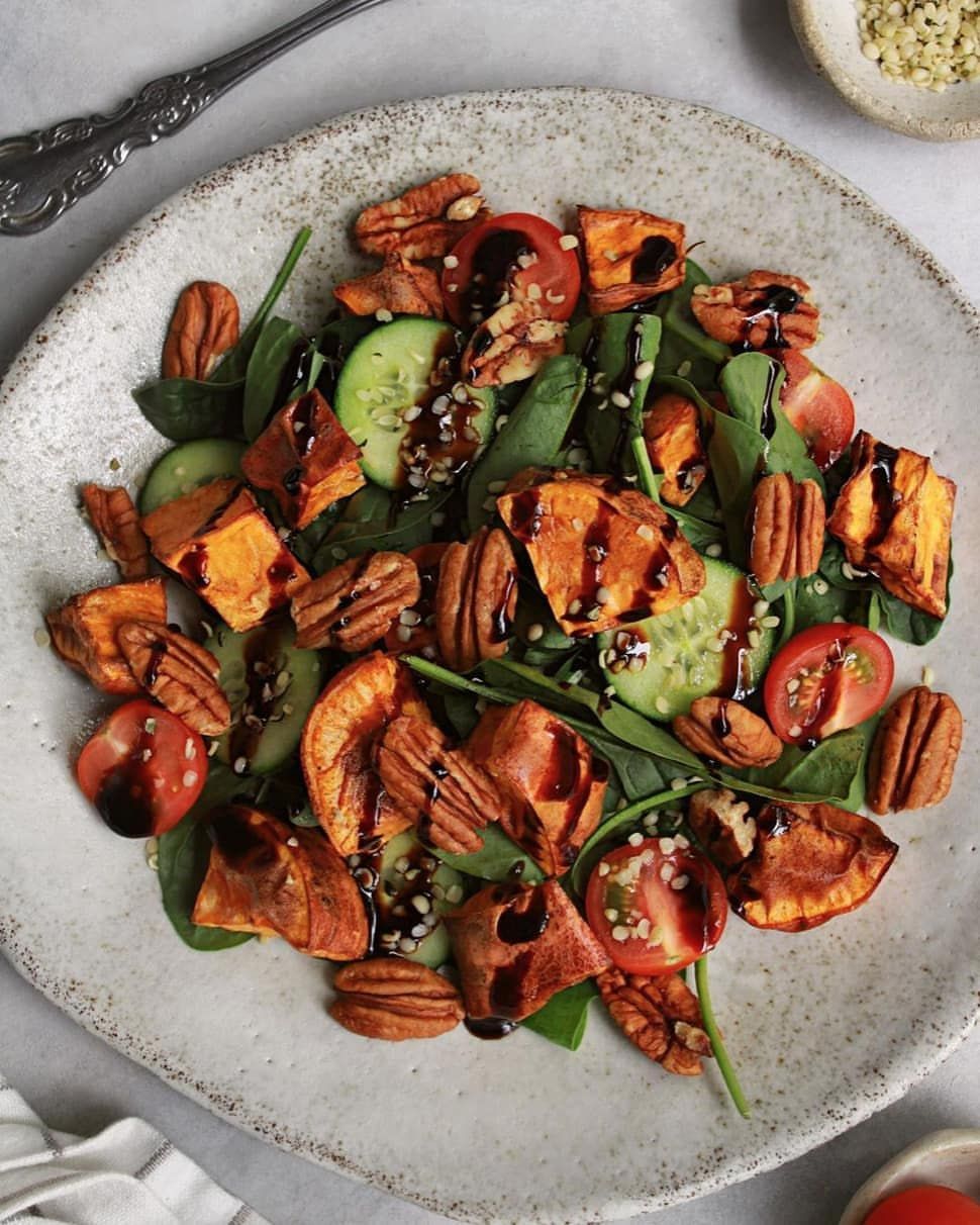 Roasted Sweet Potato Vegetable Salad