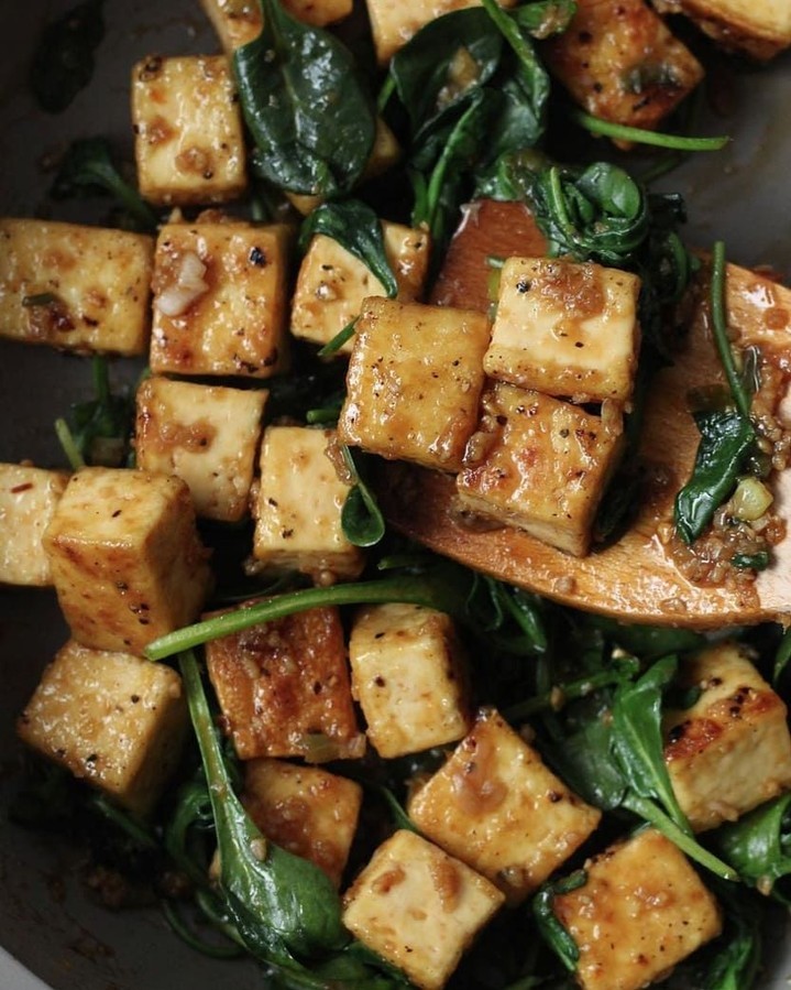 Garlic Honey Tofu Stir-Fry