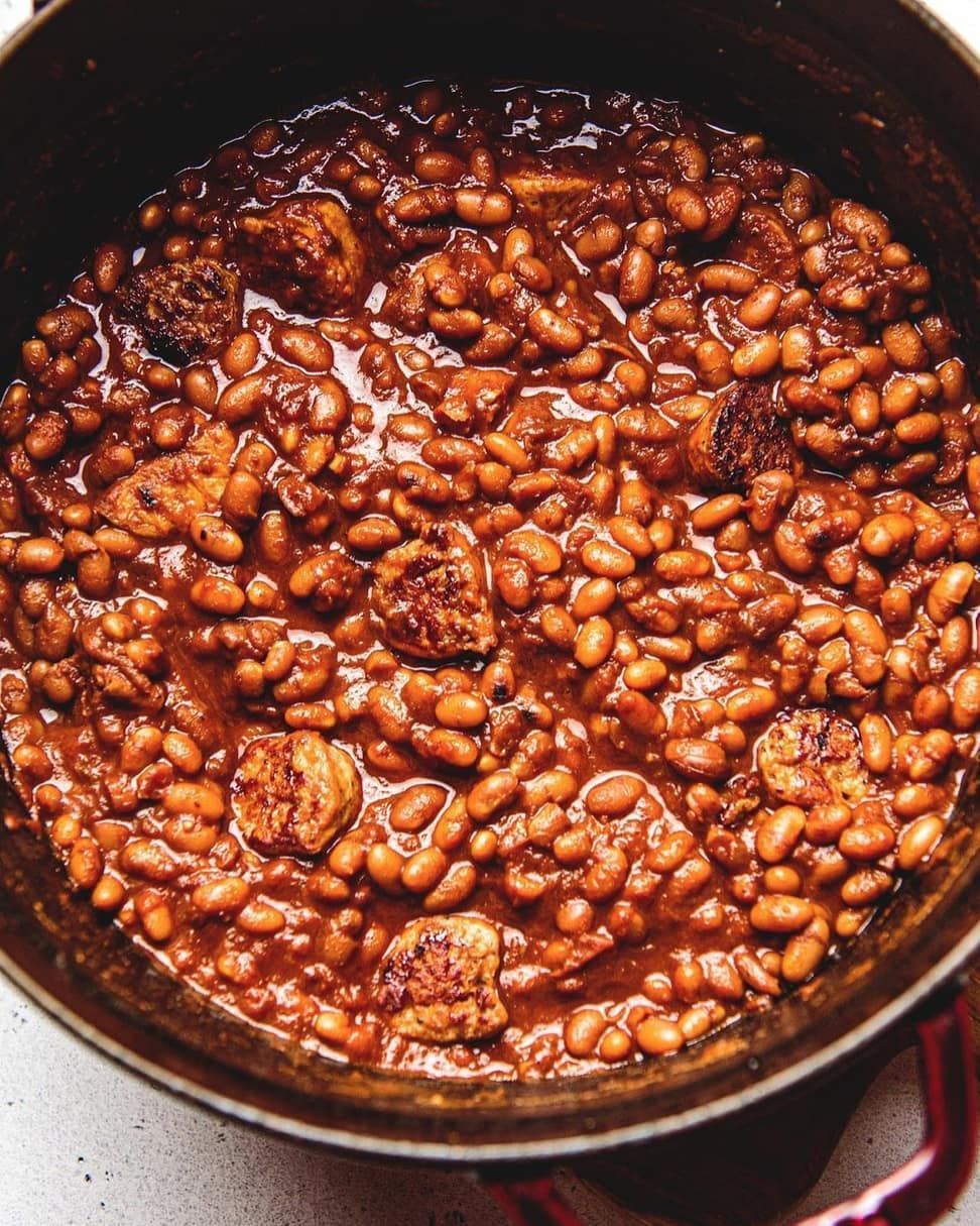 Cozy Baked Beans with Sausages